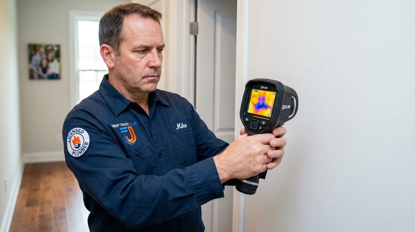 Thermal imaging leak detection by Johns Plumbing LLC in Ludowici